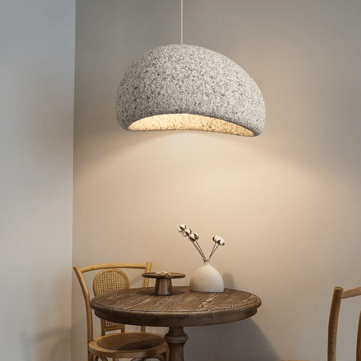 LED-hanglamp met koepelvormige fiberglas kap voor moderne plafondlamp | Rosalyssa