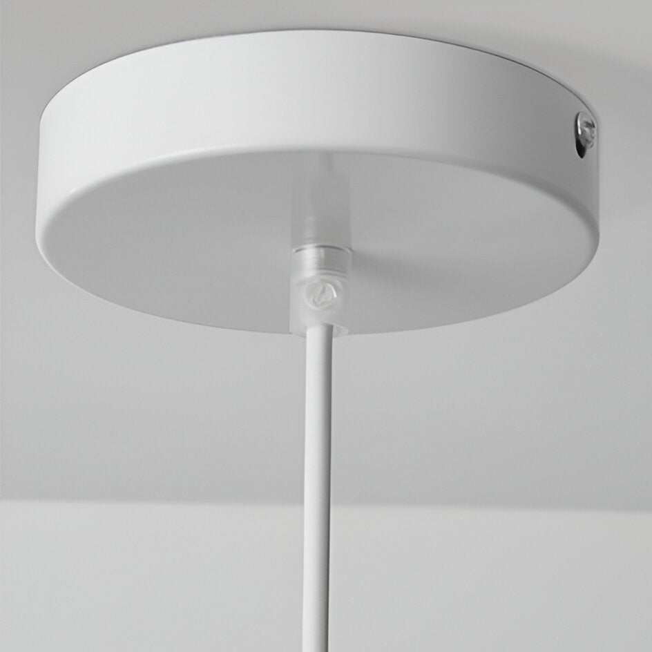 LED-hanglamp met koepelvormige fiberglas kap voor moderne plafondlamp | Rosalyssa