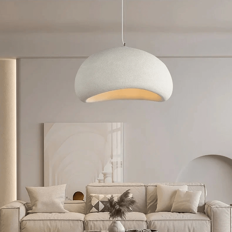 LED-hanglamp met koepelvormige fiberglas kap voor moderne plafondlamp | Rosalyssa