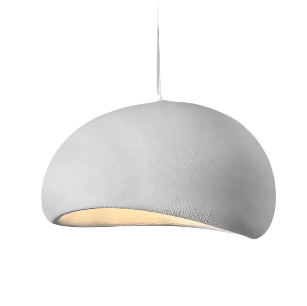 LED-hanglamp met koepelvormige fiberglas kap voor moderne plafondlamp | Rosalyssa