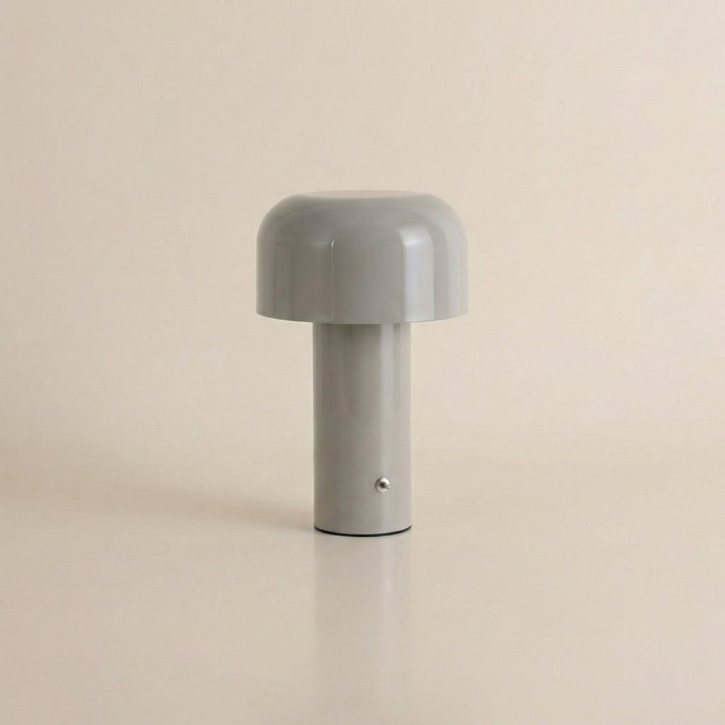 Lampada da tavolo a LED con design a fungo e base in metallo, alta 12 pollici | Rosalyssa
