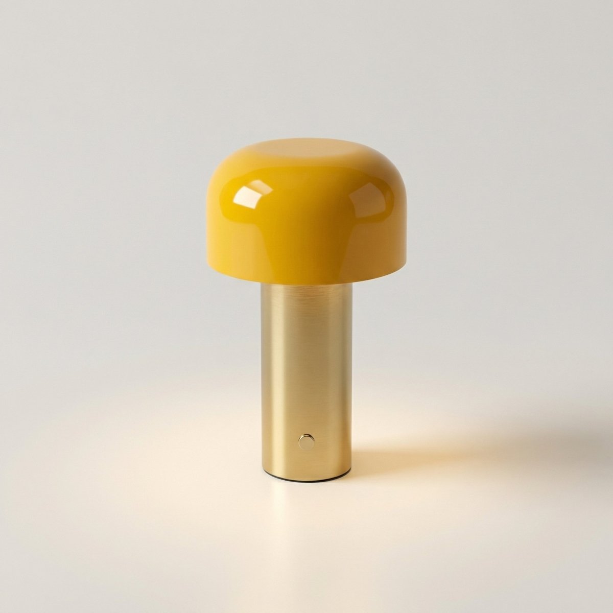 Lampada da tavolo a LED con design a fungo e base in metallo, alta 12 pollici | Rosalyssa