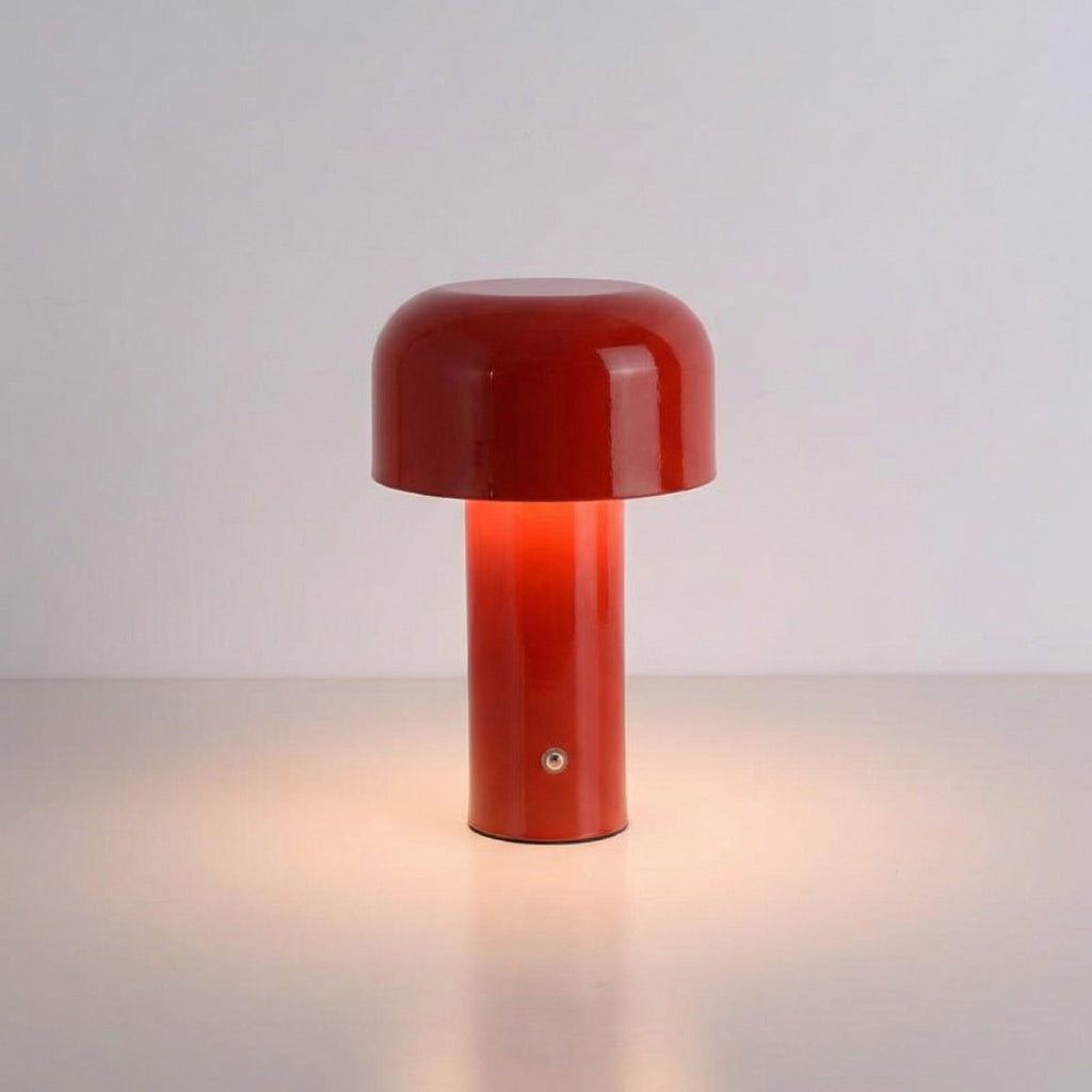 Lampada da tavolo a LED con design a fungo e base in metallo, alta 12 pollici | Rosalyssa