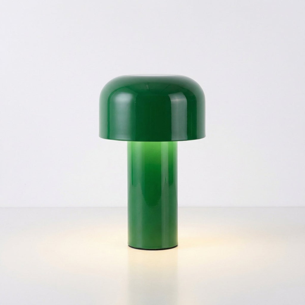 Lampada da tavolo a LED con design a fungo e base in metallo, alta 12 pollici | Rosalyssa