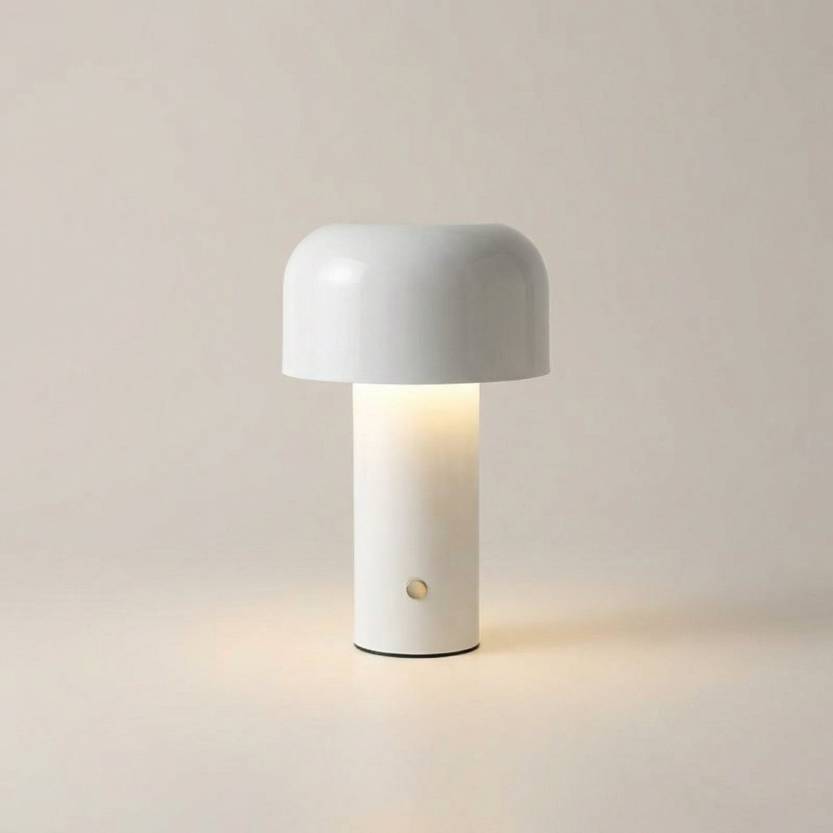 Lampada da tavolo a LED con design a fungo e base in metallo, alta 12 pollici | Rosalyssa