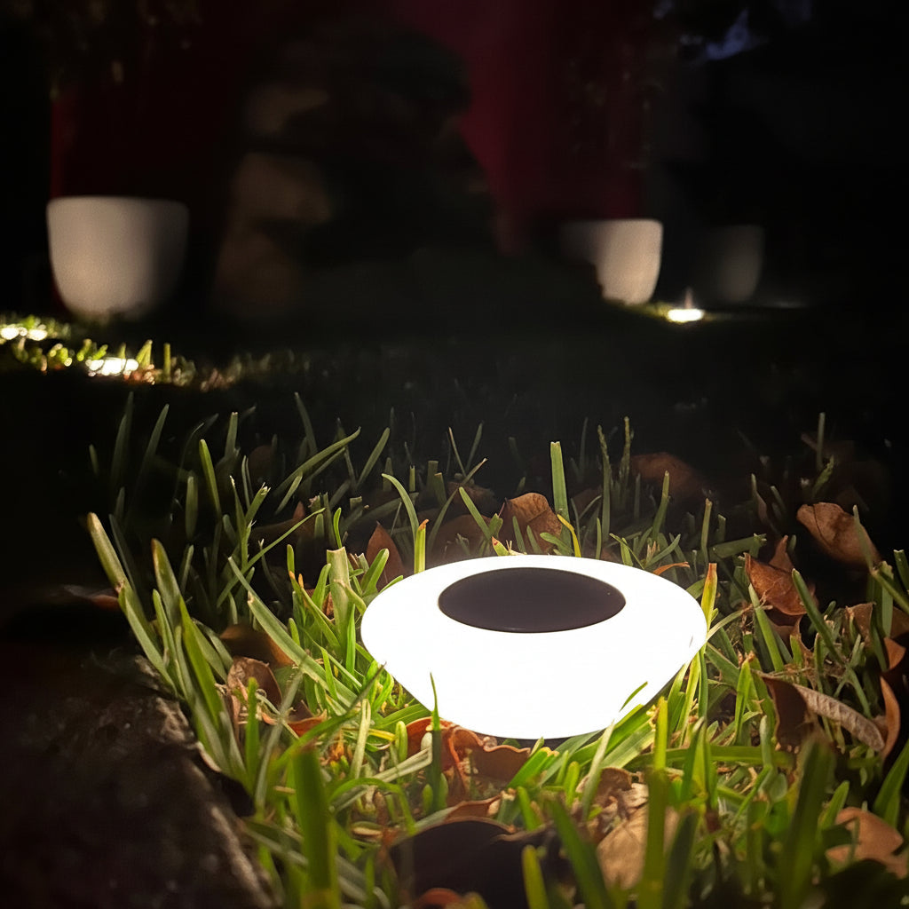 Udendørs vandtætte solcelledrevne LED-sti-lys til have og terrasse