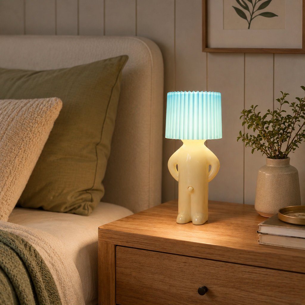 Lekfull modern LED-bordslampa för hem eller kontor