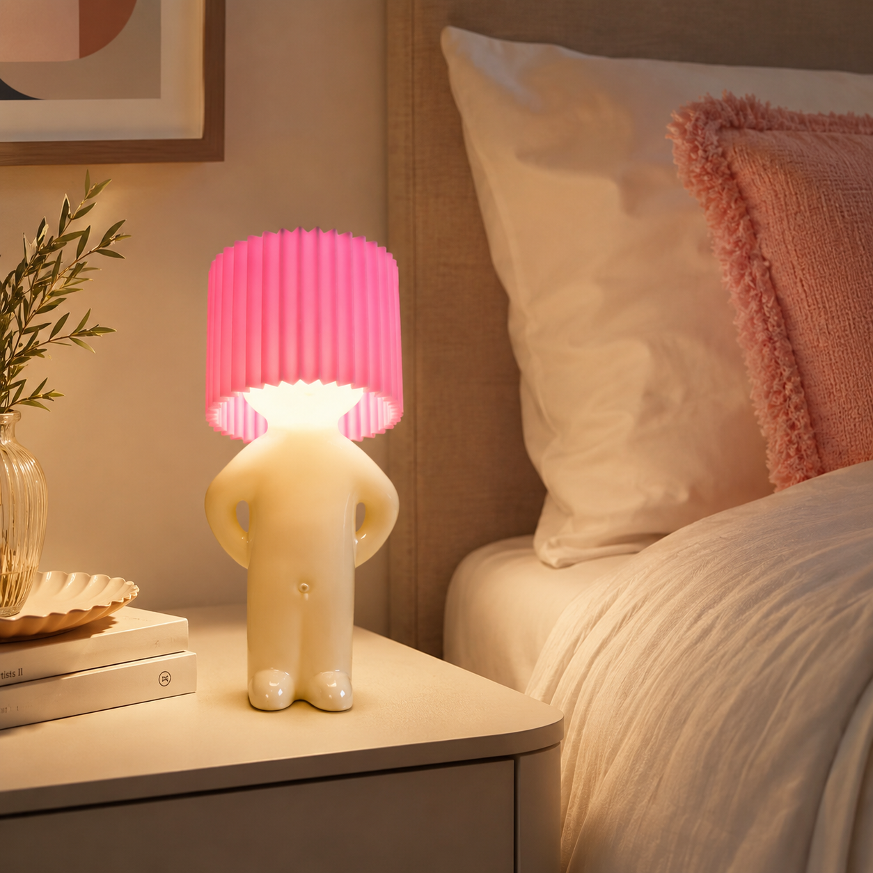 Lekfull modern LED-bordslampa för hem eller kontor