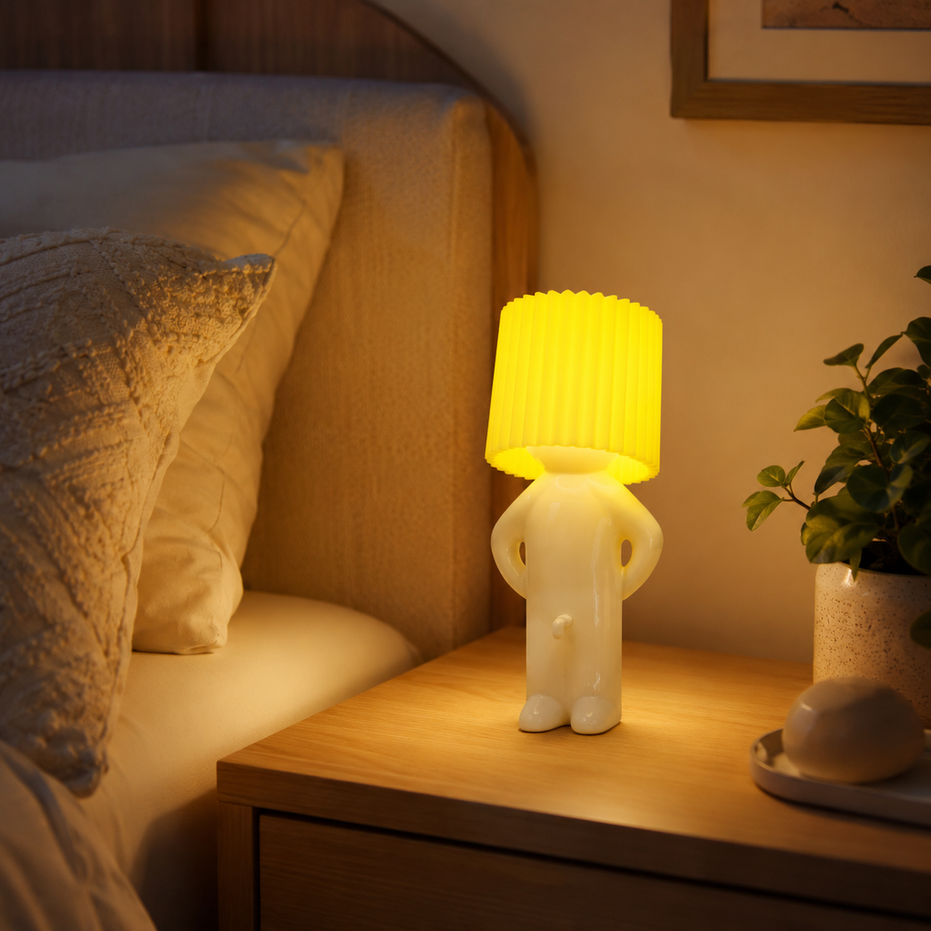 Lekfull modern LED-bordslampa för hem eller kontor