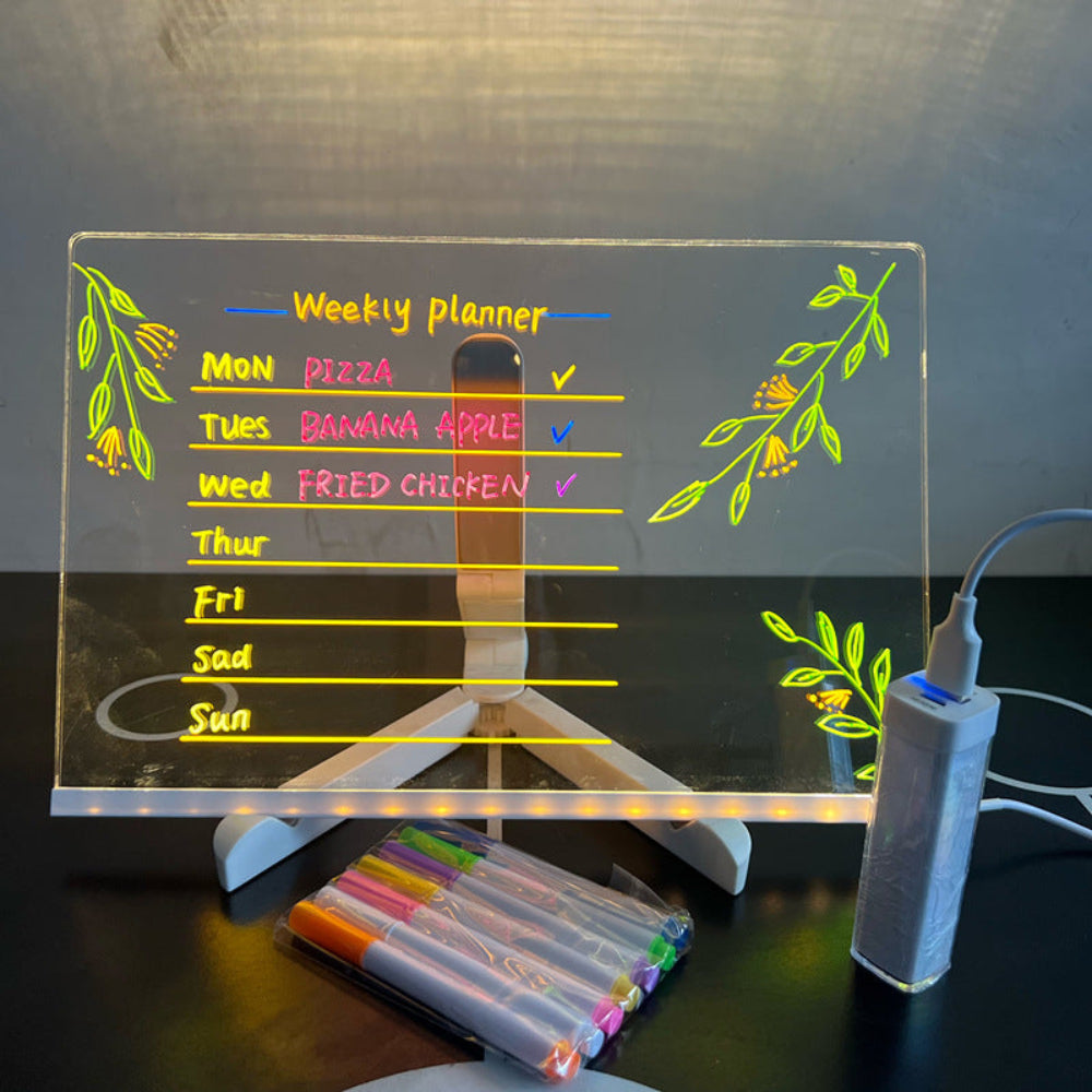 Kids LED Light Drawing Board For Creative Writing Surface