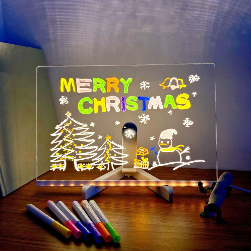 Kids LED Light Drawing Board For Creative Writing Surface
