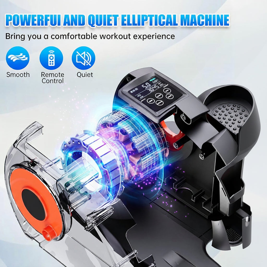 Compact Desk Elliptical Exerciser For Seated Leg Workouts At Home