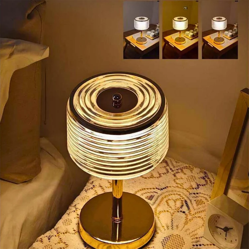 AeroNova Minimalistische LED-Ring-Tischlampe mit sanftem Leuchten