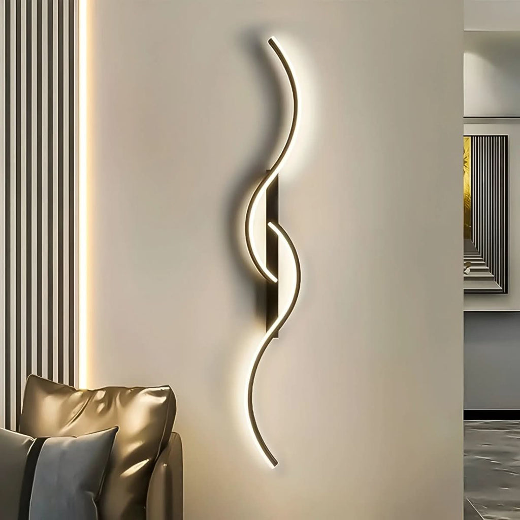 NovaCurve Lampada da Parete LED Curva Moderna con Design Dinamico