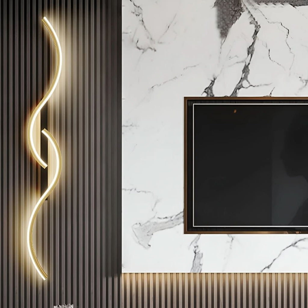 NovaCurve Lampada da Parete LED Curva Moderna con Design Dinamico