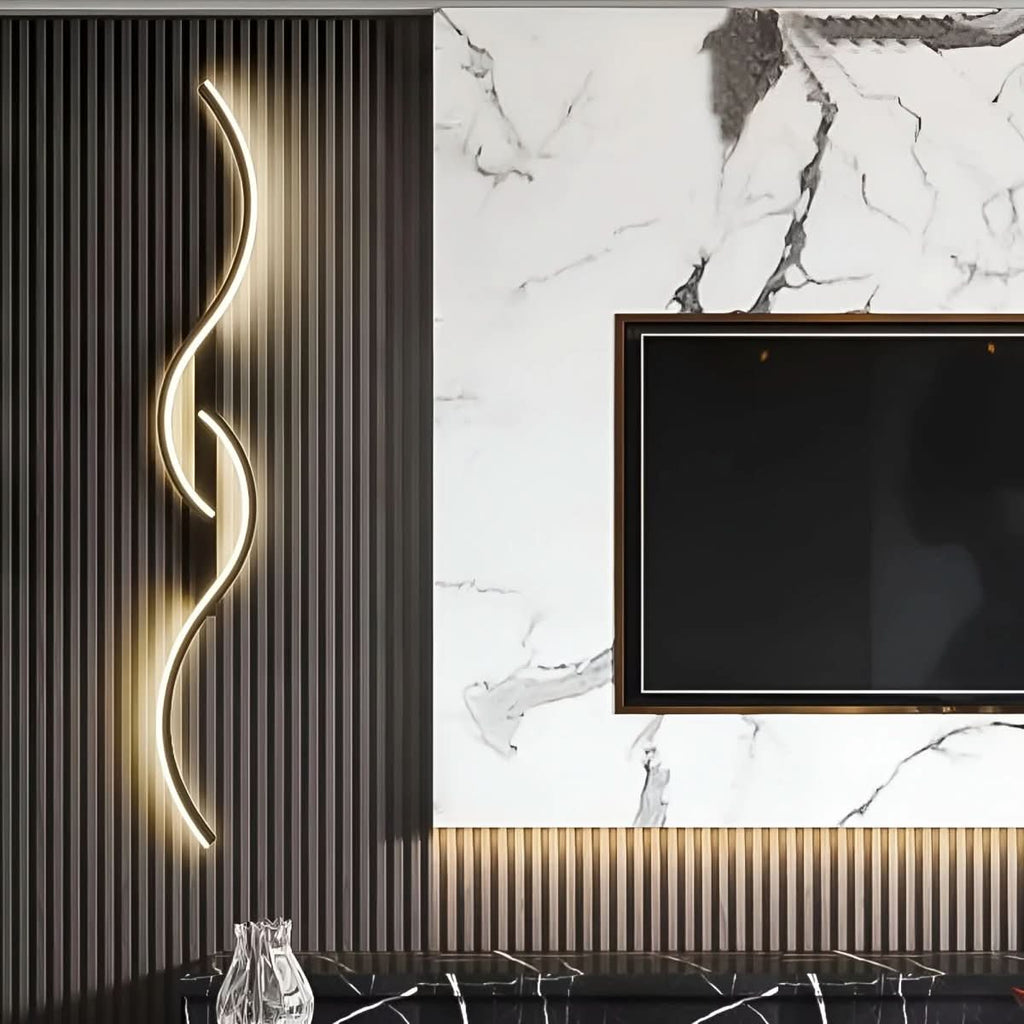 NovaCurve Lampada da Parete LED Curva Moderna con Design Dinamico