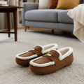 CozyStep Classic naisten mokkanahkaiset loafersit pyöreällä kärjellä ja villavuorella