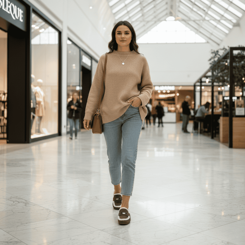 CozyStep Classic Dámské Semišové Mokasíny s Kulatou Špičkou a Vlněnou Podšívkou