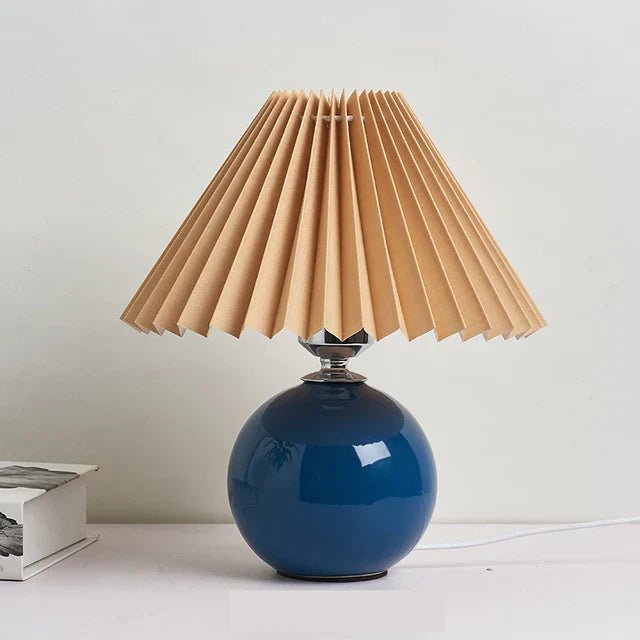 Lampă de masă vintage elegantă Lumera cu abajur pliabil