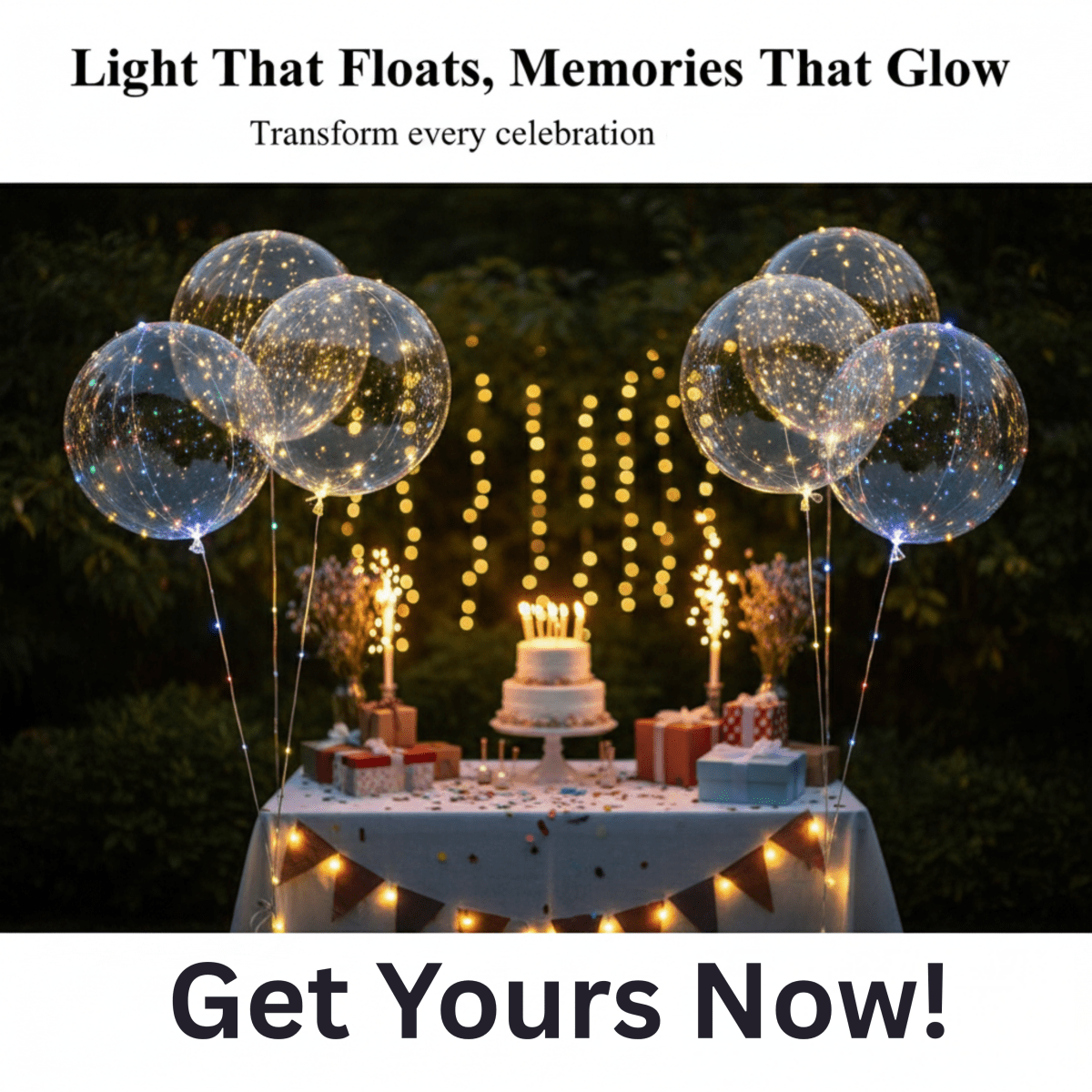 NovaGlow Wiederverwendbare LED-Partyballons für strahlende Feiern