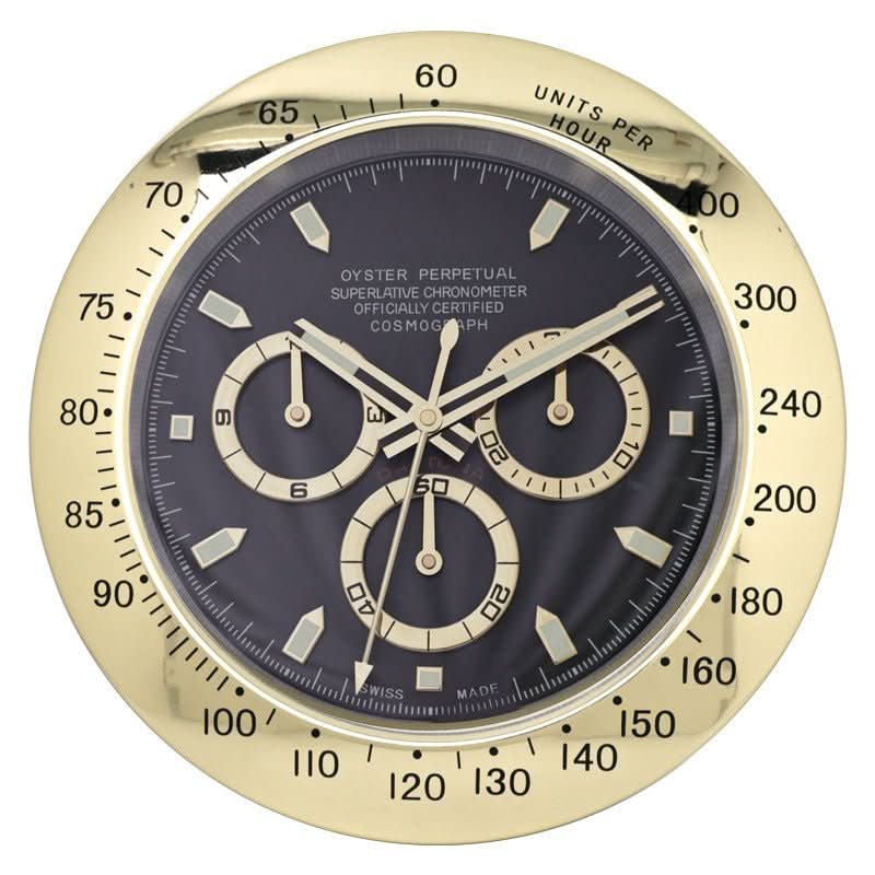 Zegar ścienny LumaCore ze stali nierdzewnej z podświetlanymi wskazówkami i cichym mechanizmem kwarcowym