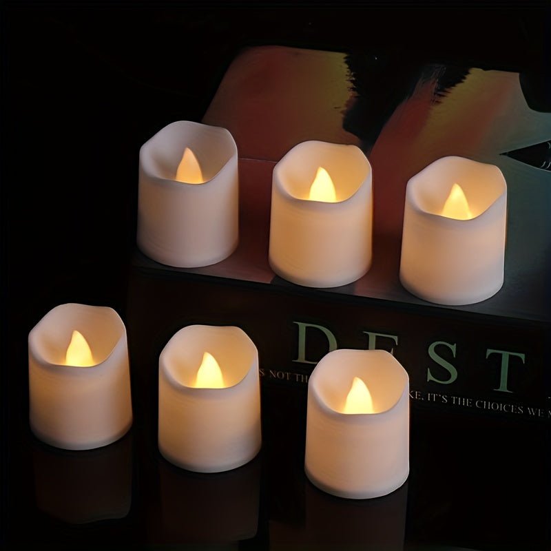 CalmCandle Flammenlose LED-Teelichter mit warmem Flackern für sichere Atmosphäre
