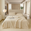 LunaCozy Faux Rabbit Fur Cuddle Blanket For Sofa And Bed