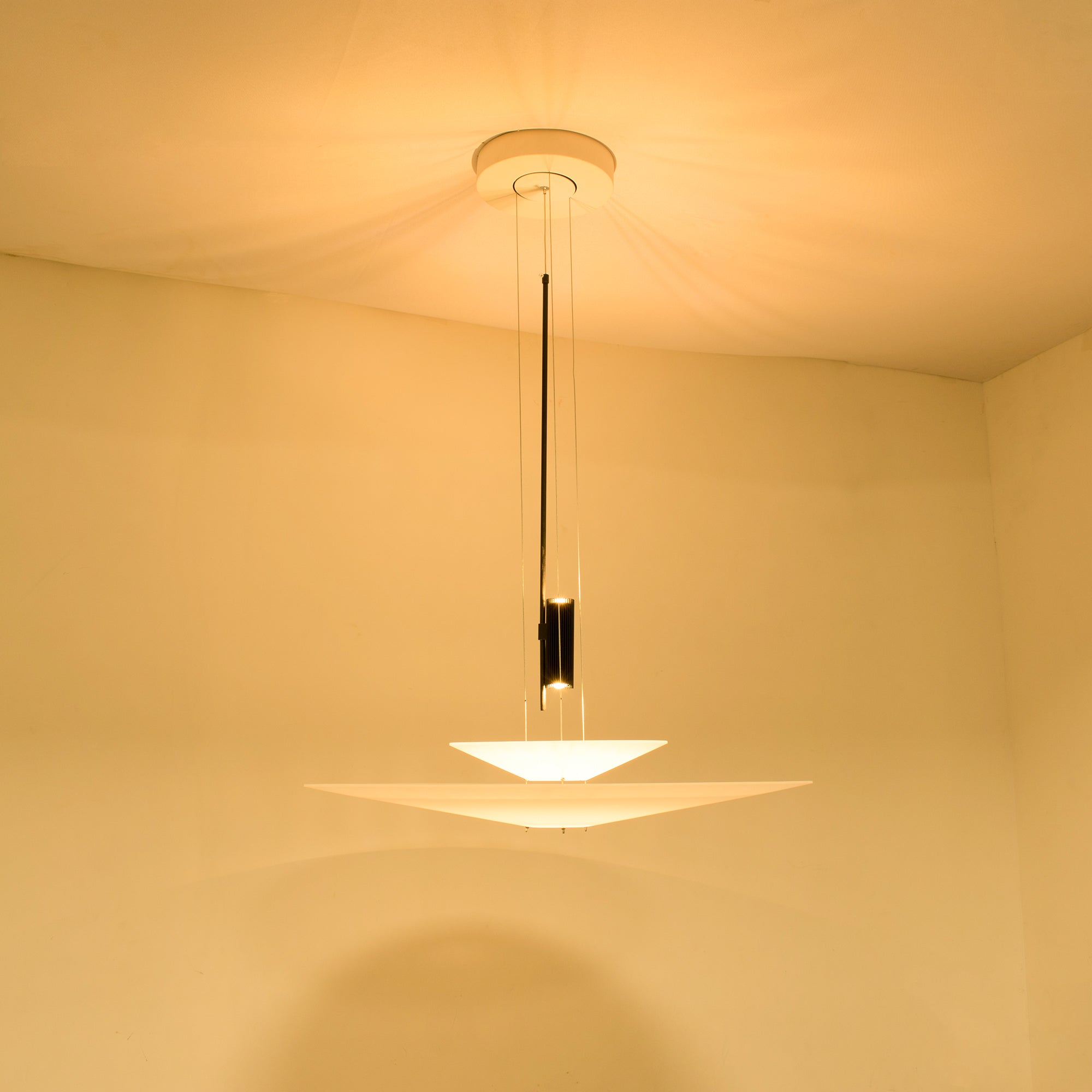 LED Acrylic Gold Black Ceiling Light Chandelier For Living Room And Bedroom, 50 Or 67 Cm
