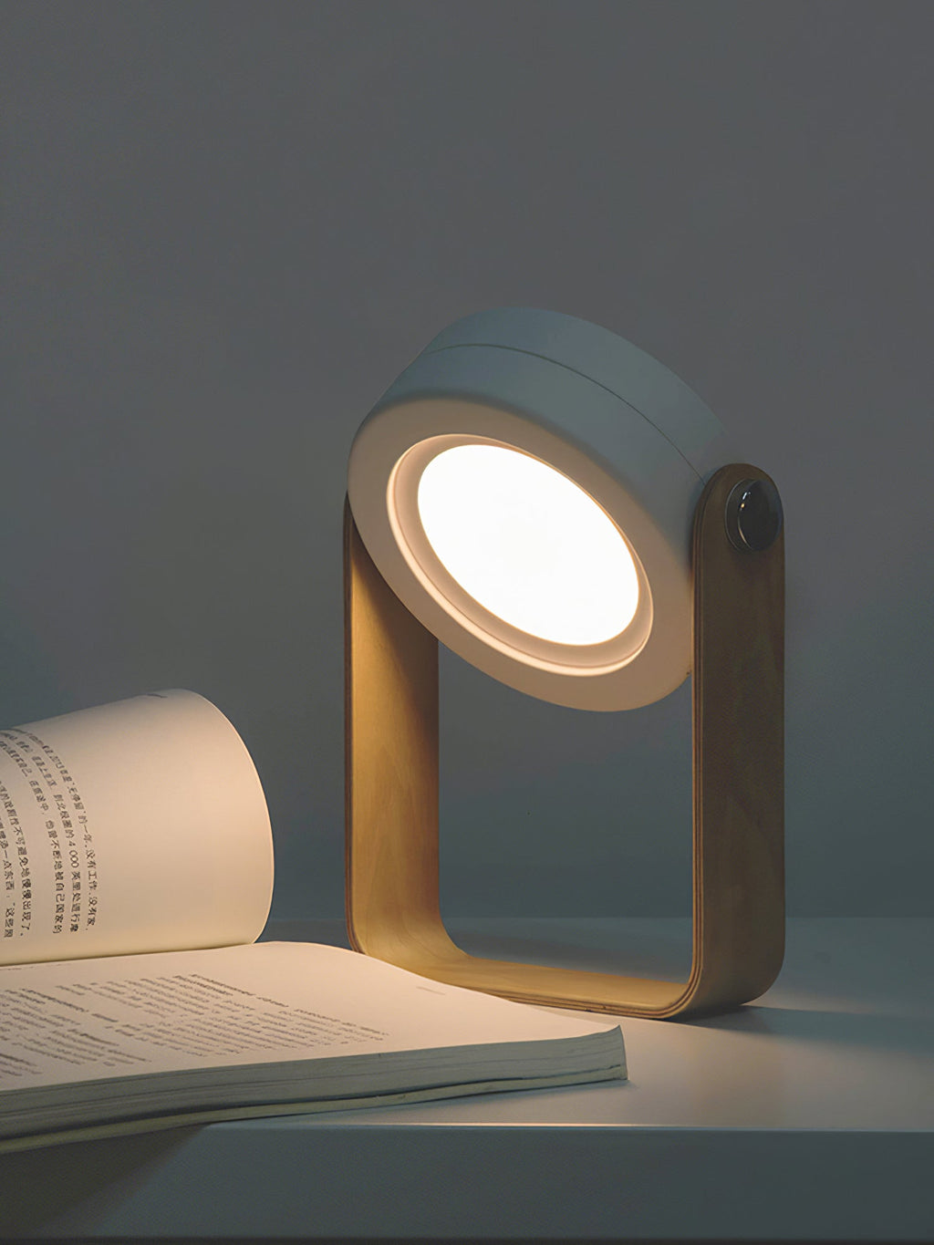 GlowHaven Honeycomb bærbar bordlampe med koselig glød
