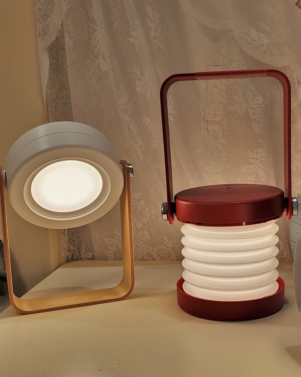 GlowHaven Honeycomb bærbar bordlampe med koselig glød