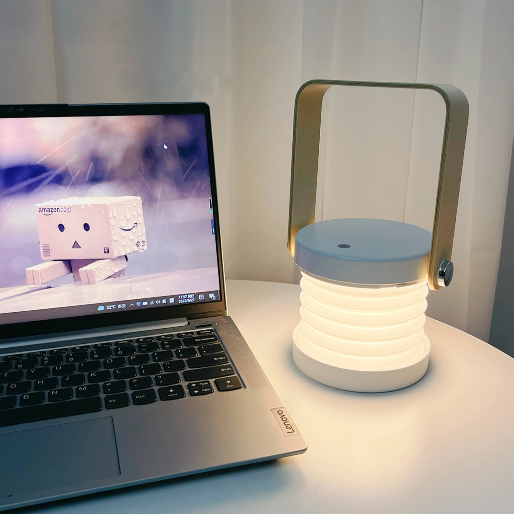 GlowHaven Honeycomb bærbar bordlampe med koselig glød