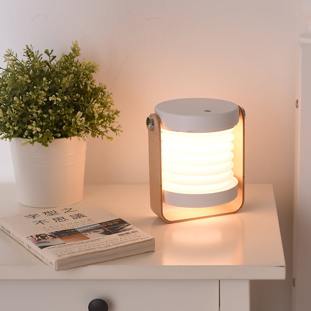 GlowHaven Honeycomb bærbar bordlampe med koselig glød