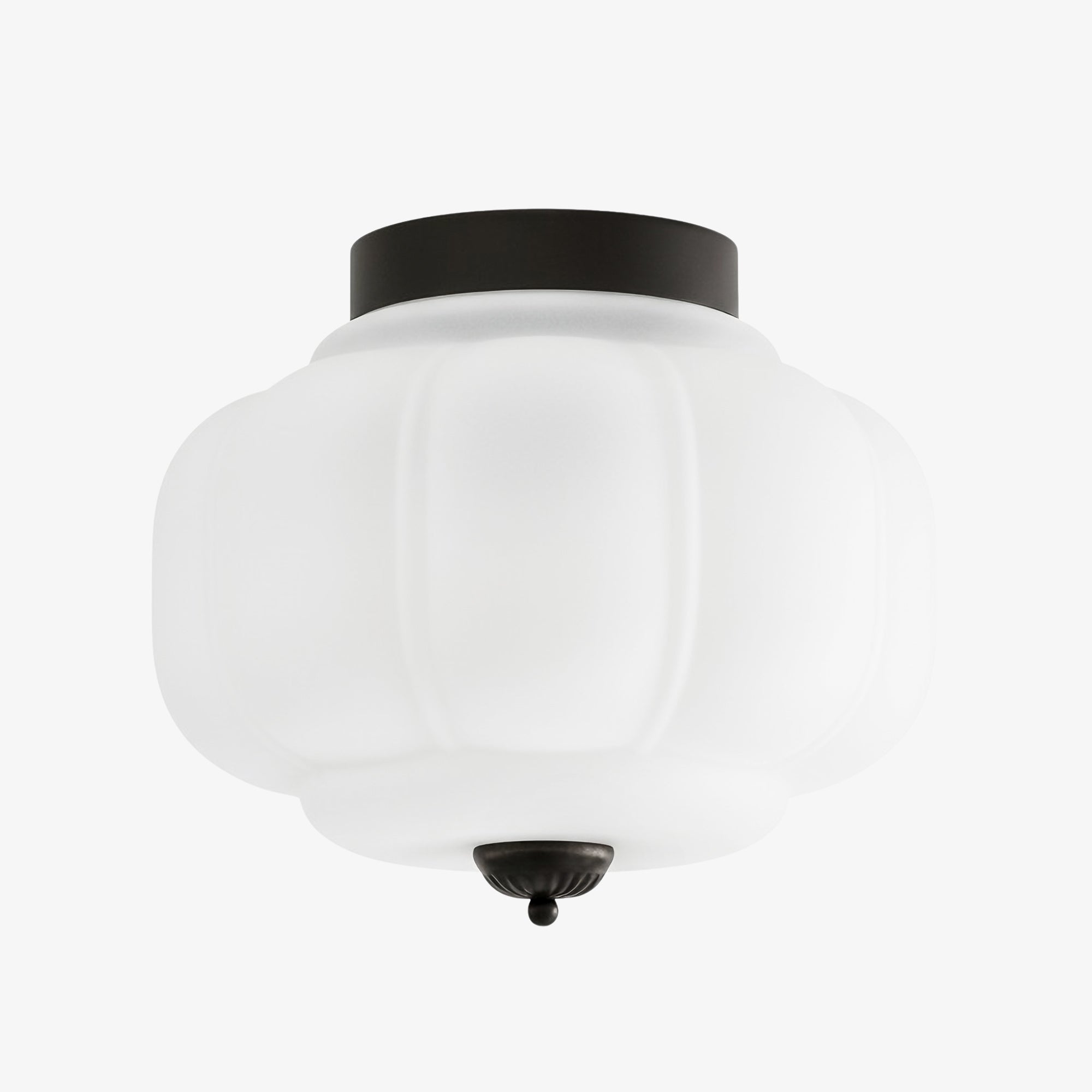 Stropní svítidlo Milk Glass s skleněným stínidlem, moderní přisazené, skandinávský styl