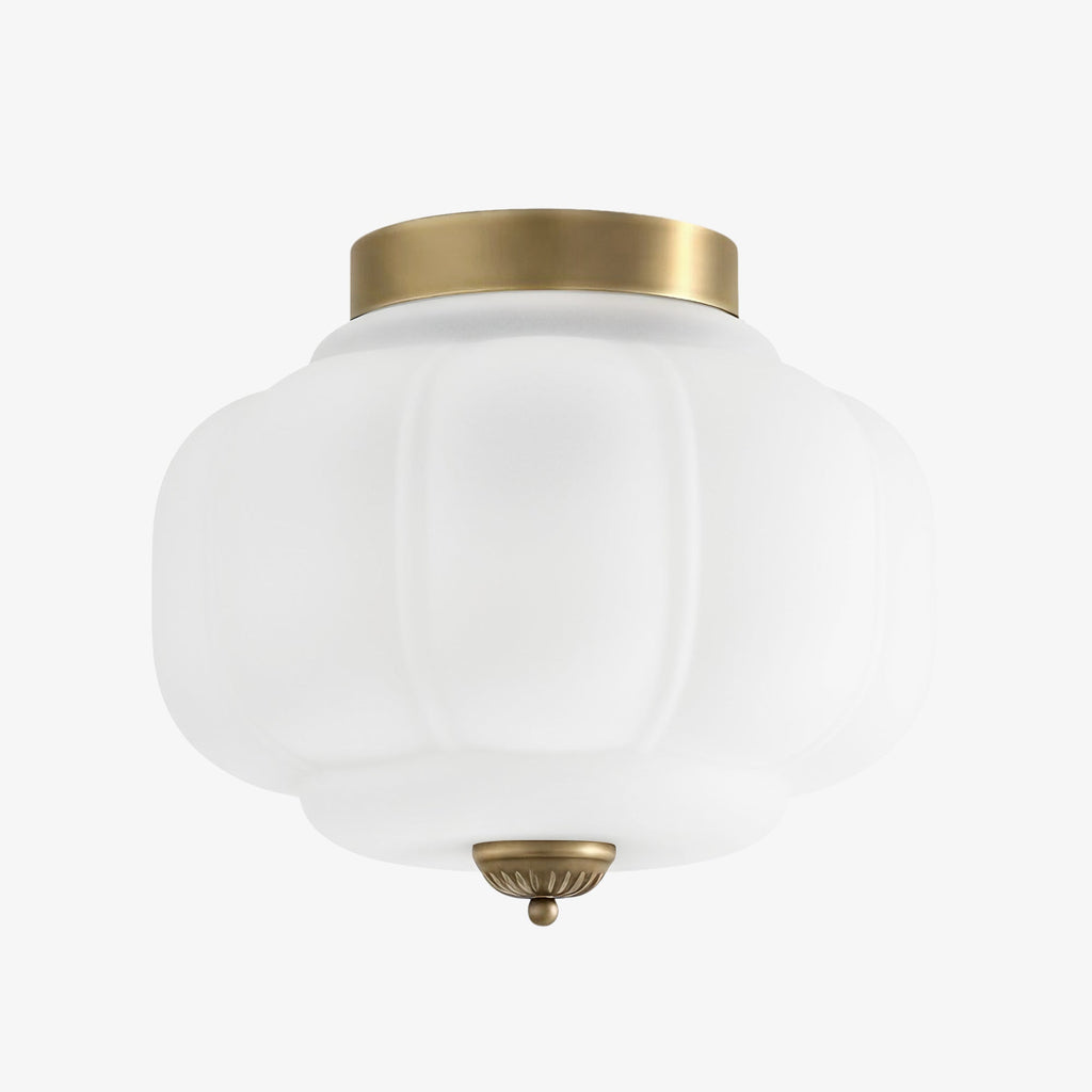 Stropní svítidlo Milk Glass s skleněným stínidlem, moderní přisazené, skandinávský styl