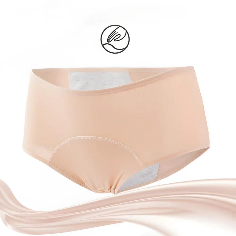 Women's Period Briefs With Structured Leak Protection Design