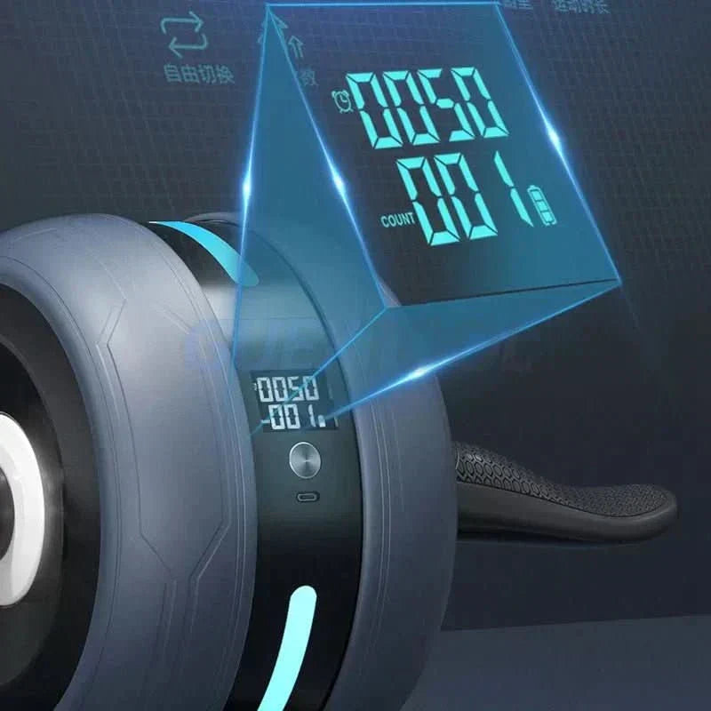 CorePulse Bauchmuskel-Rad mit Rückprall- und Zählfunktion für effektives Core-Training