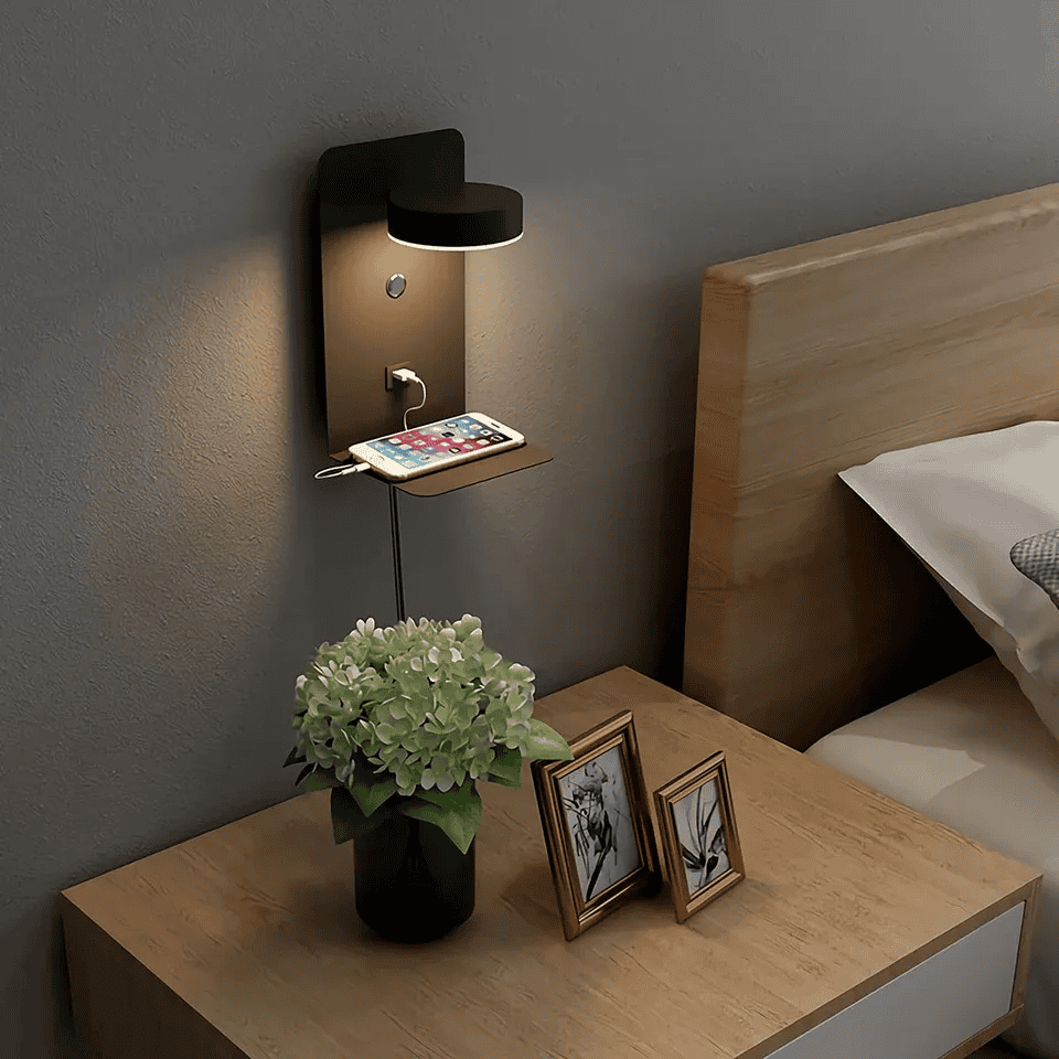 NovaNest Gemütliche Nachttischlampe mit warmem Lichtschein