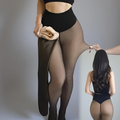 Winter Lined Thermal Leggings With Sheer Look For Winter Wear