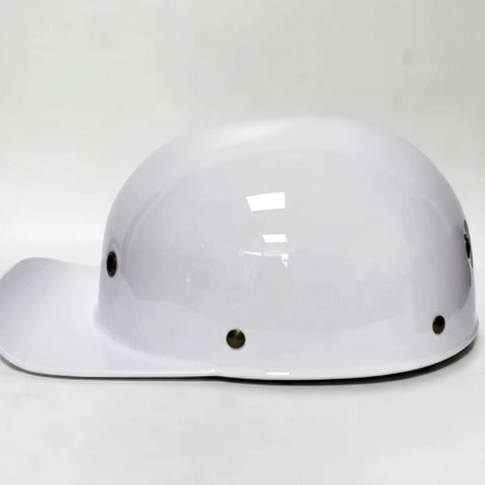 Half Face Motorcycle Helmet With Baseball Cap Look