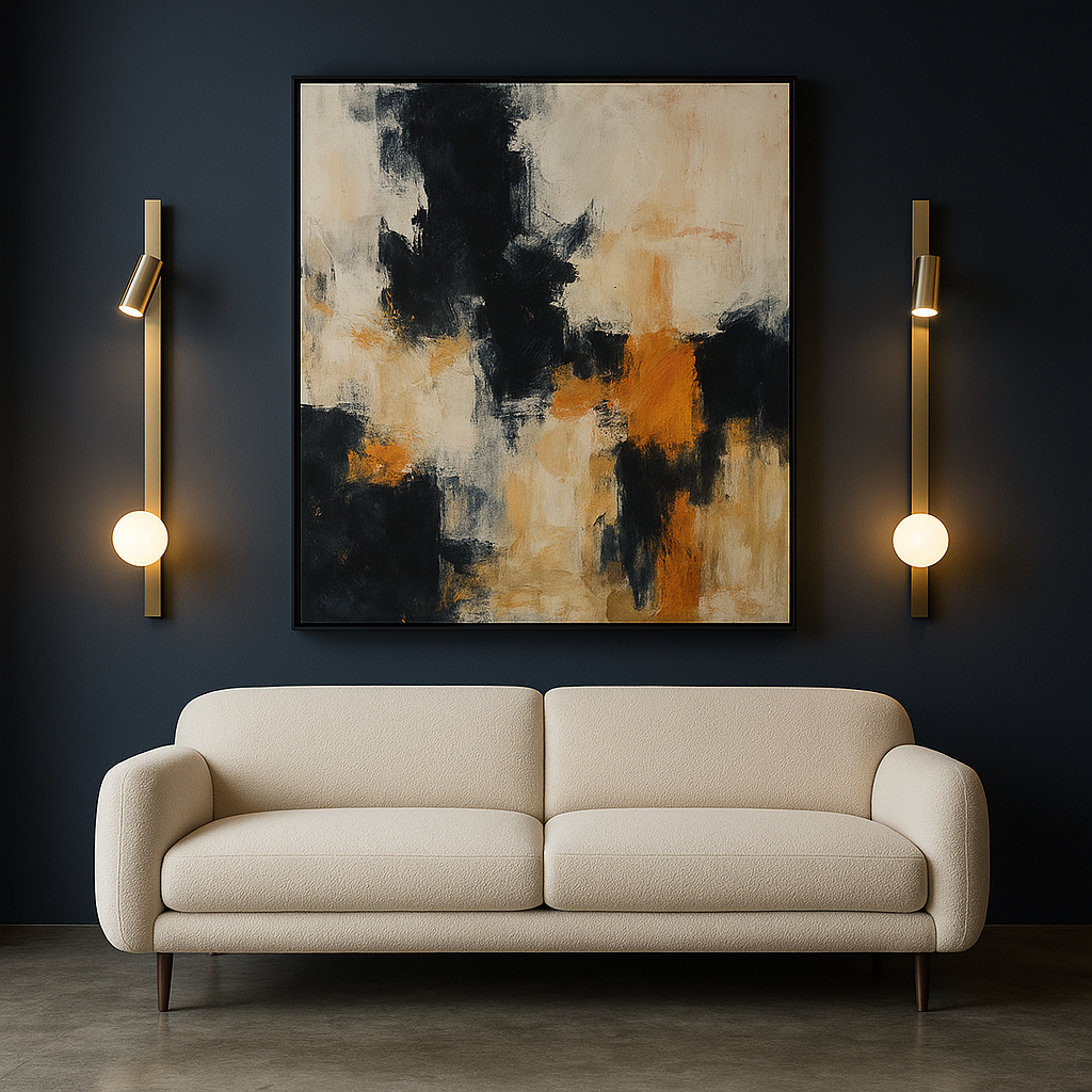 LumaNova Elegant Modern Metal Wall Sconce With Glass Globe Light