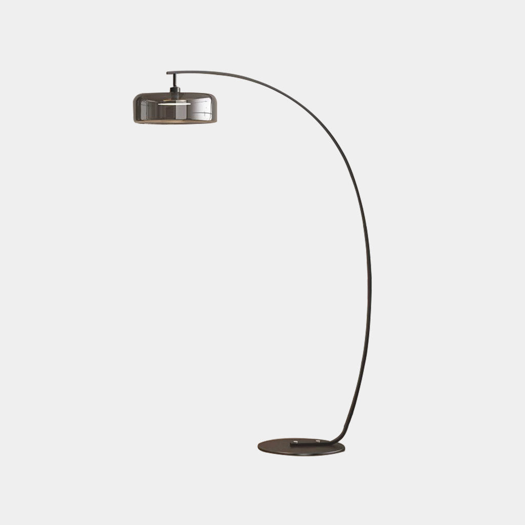 Arched Glass Floor Lamp For Modern Living Spaces And Ambience | Rosalyssa
