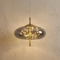 Glazen cilinder en ovale hanglamp voor aan het plafond | Rosalyssa