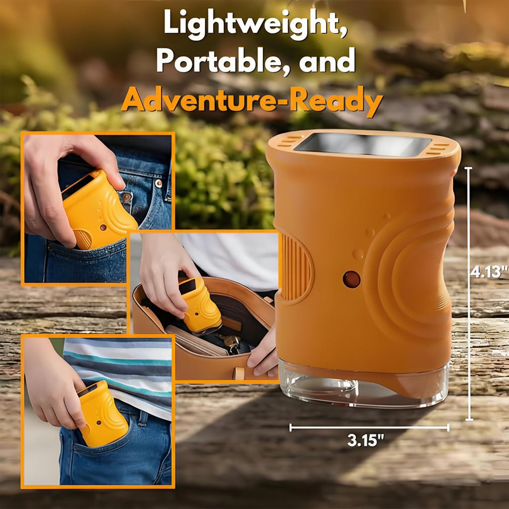 Microscopio Digitale Portatile Tascabile 1000x con Luce LED per Apprendimento