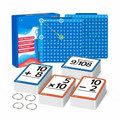 Tabuleiro de Matemática em Silicone com Cartões Didáticos Brinquedo Interativo para Aprendizagem de Operações Básicas