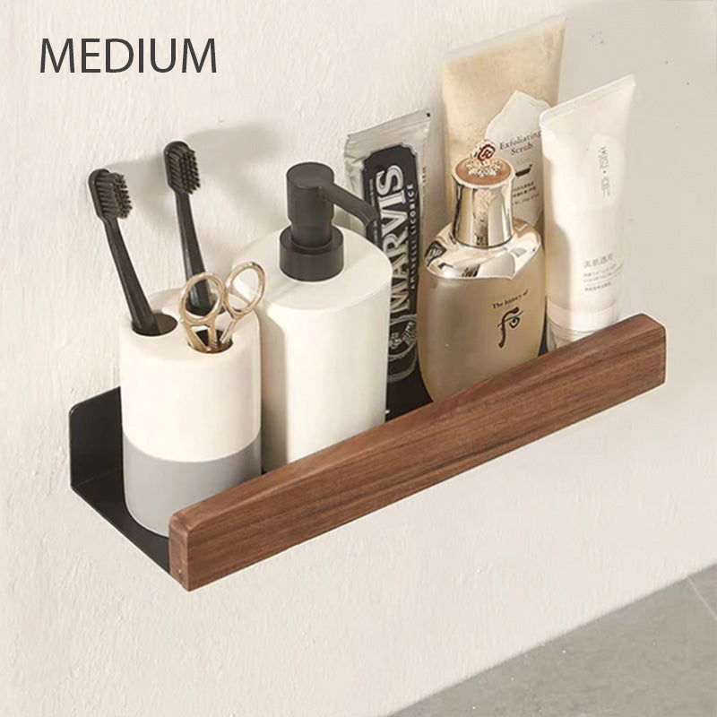 Bath Shelves In Warm Minimalist Style For Modern Storage
