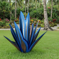 Scultura in Metallo Agave Aurora Leaf per Decorazione da Giardino Moderna e Resistente alle Intemperie