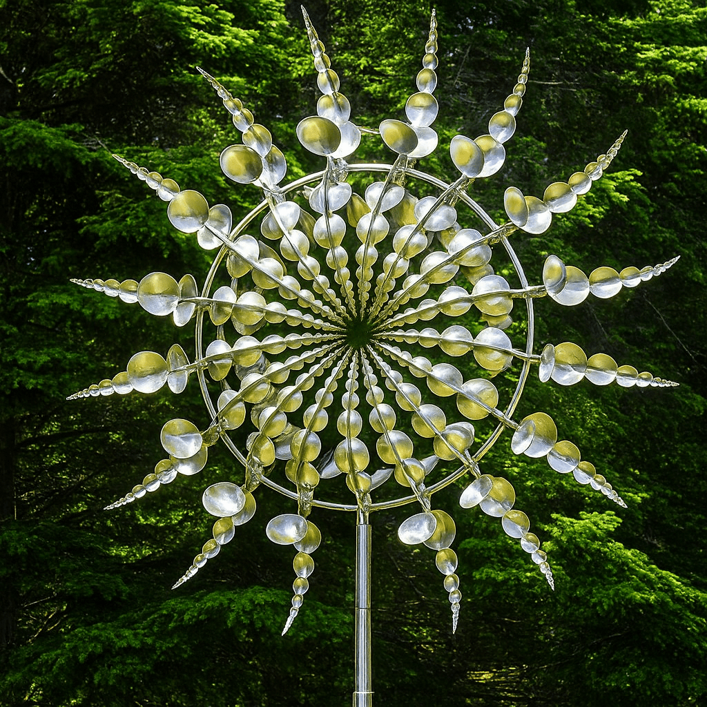 AeroWeave Premium Windspinner mit Doppelrotation für elegante Außenbereiche