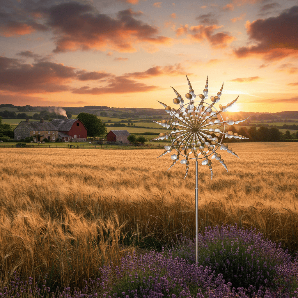 AeroWeave Premium Windspinner mit Doppelrotation für elegante Außenbereiche