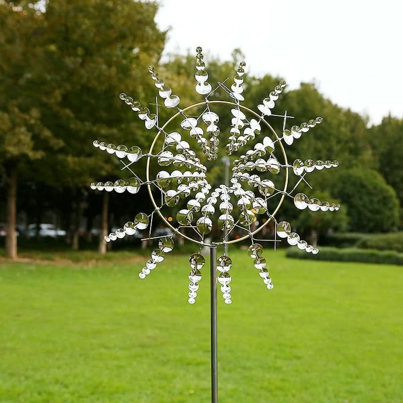AeroWeave Premium Windspinner mit Doppelrotation für elegante Außenbereiche