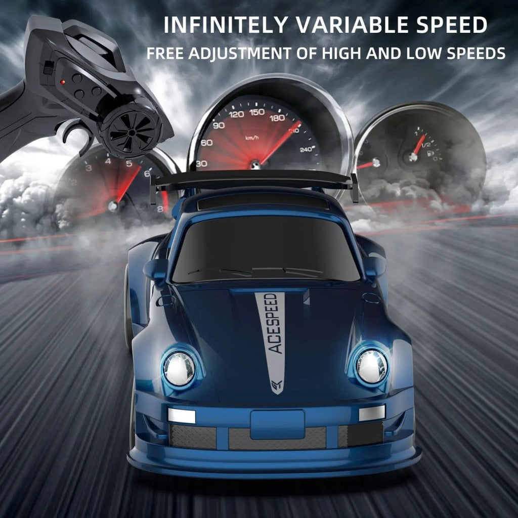 VoltBite 1:64 Mini Racingbil med 2,4 GHz fjärrkontroll och driftdäck
